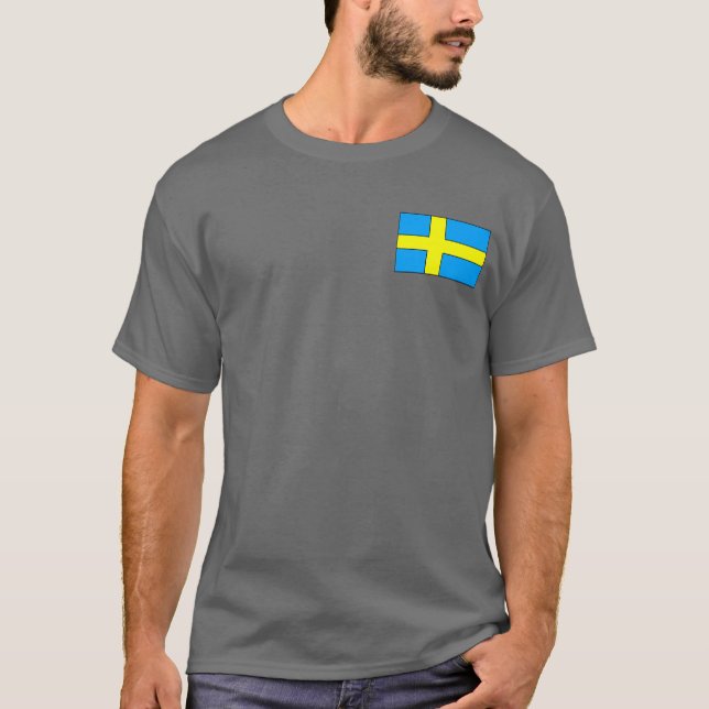 Sweden Flag T-shirts and Gifts (Front)