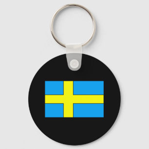 Sweden Flag T-shirts and Gifts Keychain