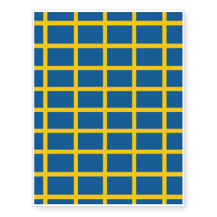 Sweden Flag Temporary Tattoos