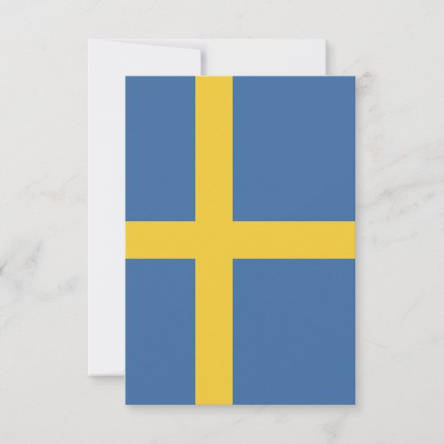 Sweden flag thank you card (Front)