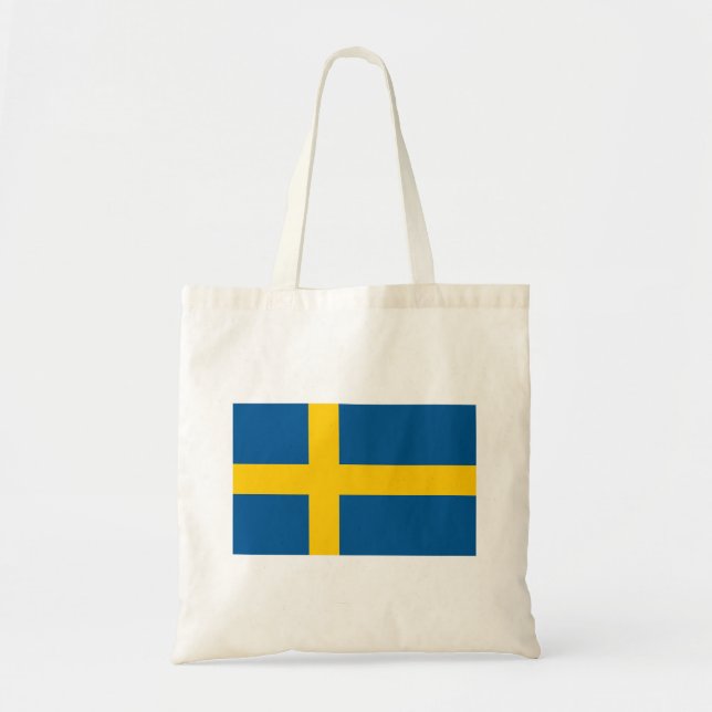 Sweden Flag Tote Bag (Front)