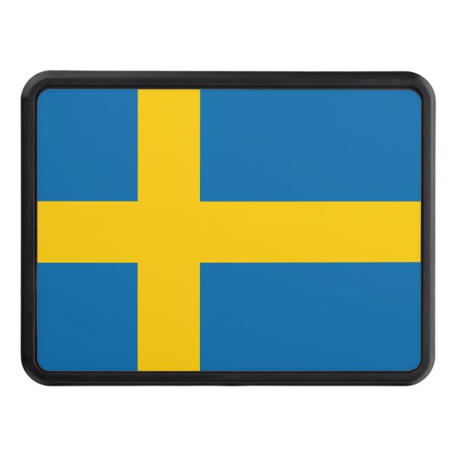 Sweden flag tow hitch cover (Front)