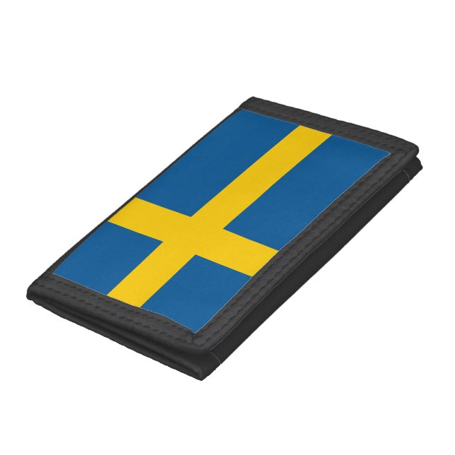 Sweden Flag Tri-fold Wallet (Bottom)