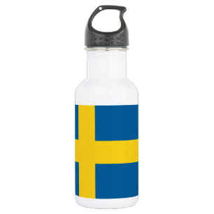 sweden flag water bottle