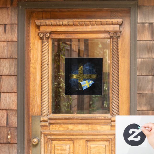 Sweden flag window cling (Home Door)