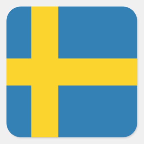 Sweden Flag x20 stickers swedish square flag