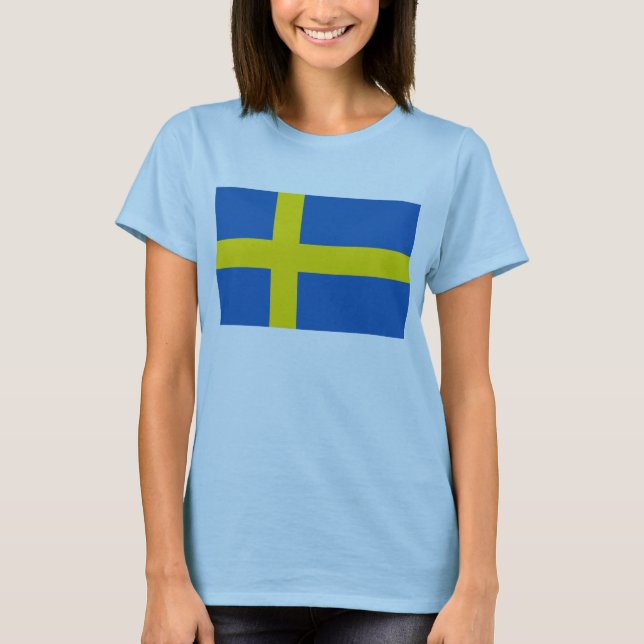 Sweden Flag x Map T-Shirt (Front)