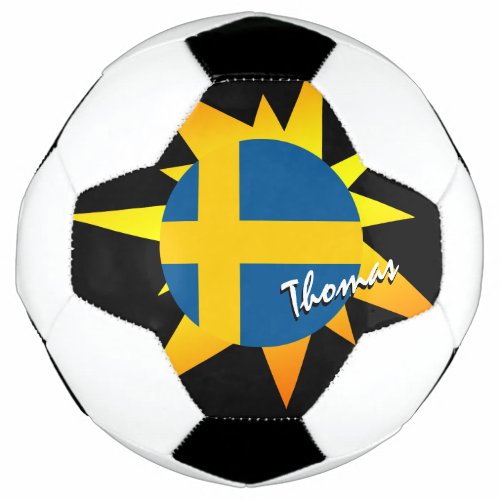 Sweden Football  Swedish Flag  BANG Soccer Ball