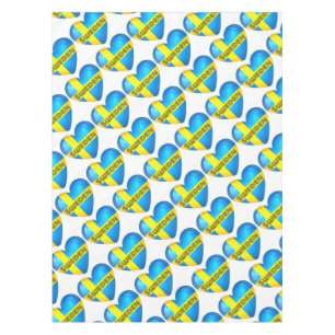Sweden Heart Flag Tablecloth