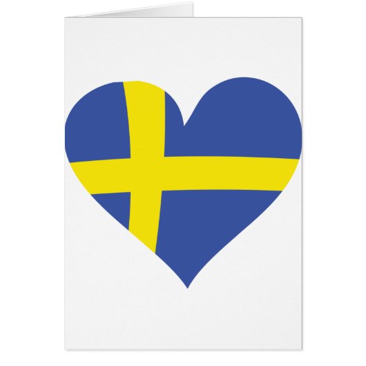 sweden heart icon cards (Front)