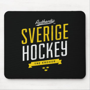 Sweden Hockey Vintage Athletic Retro Sports Style Mouse Pad