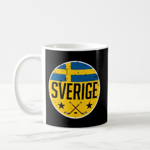 Sweden Ice Hockey Flag Jersey Supporter Sverige Fa Coffee Mug
