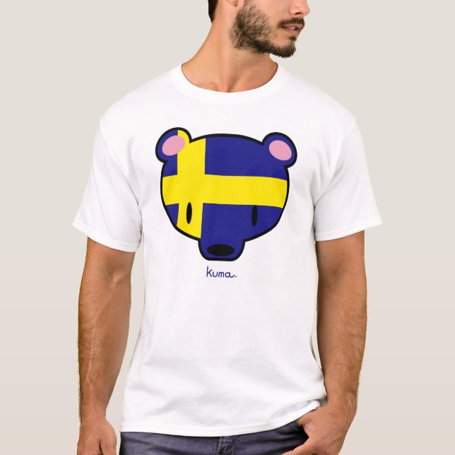 Sweden kuma-chan T-Shirt (Front)