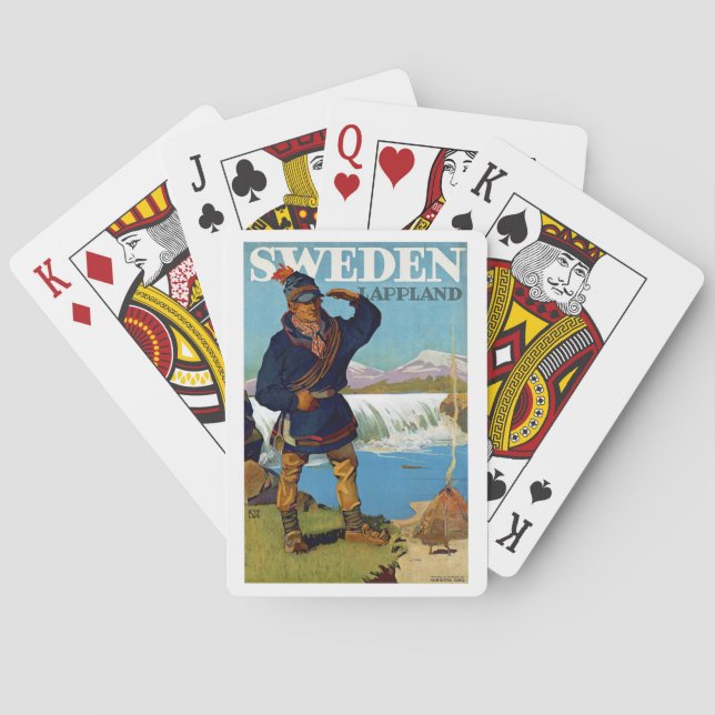Sweden ~ Lappland Poker Cards (Back)