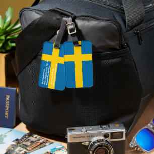 Sweden Luggage Tag