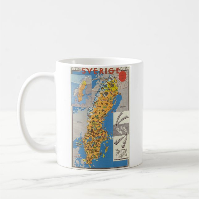 Sweden Map Coffee Mug (Left)
