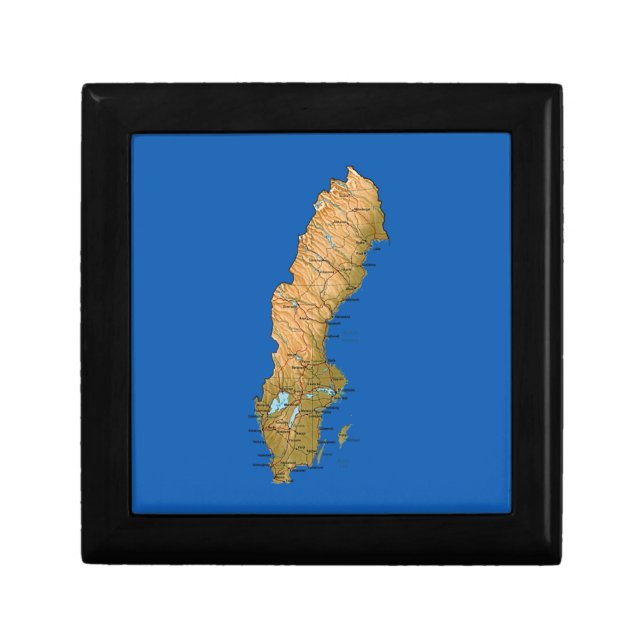 Sweden Map Gift Box (Front)