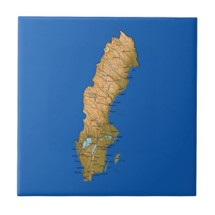 Sweden Map Tile