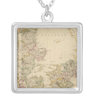 Sweden, Norway 3 Silver Plated Necklace