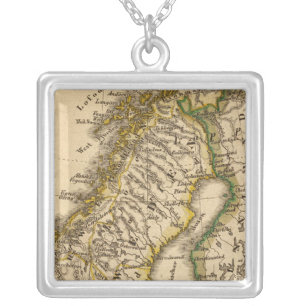 Sweden, Norway, and Finland Silver Plated Necklace