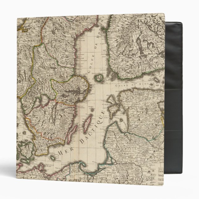 Sweden, Norway, Europe 3 Ring Binder (Front/Inside)
