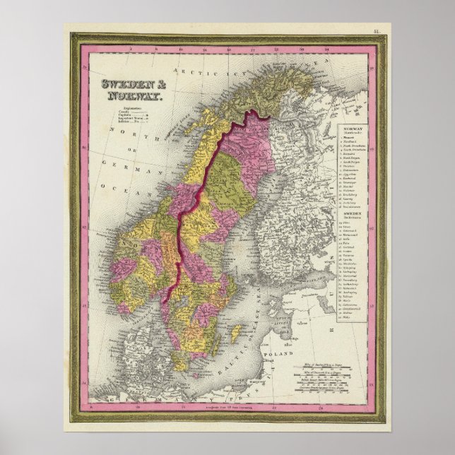 Sweden & Norway Poster (Front)