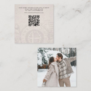 Sweden Passport Wedding QR Enclosure Card