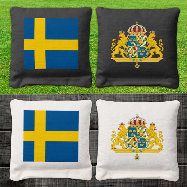 Sweden patriotic bags, Swedish Flag Cornhole Bags (Creator Uploaded)