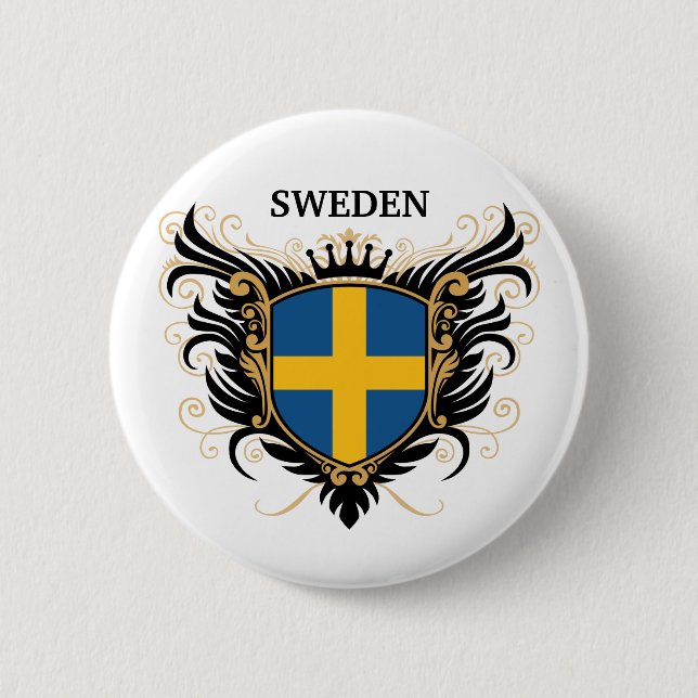 Sweden [personalize] pinback button (Front)