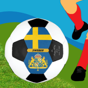 Sweden Personalized, Flag, Photo Soccer Ball