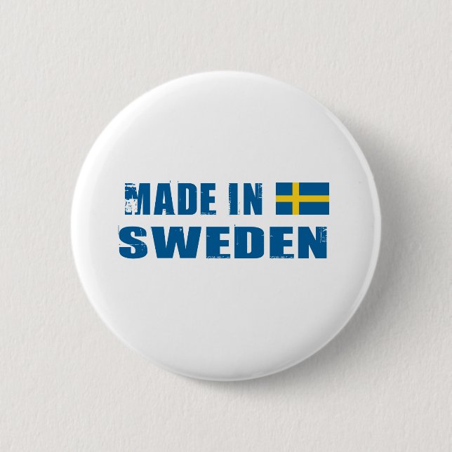 SWEDEN PINBACK BUTTON (Front)