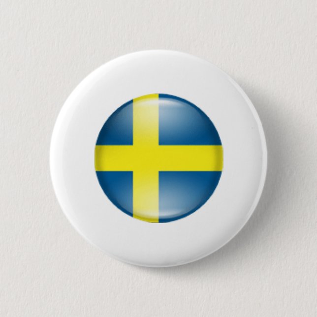 Sweden Pinback Button (Front)