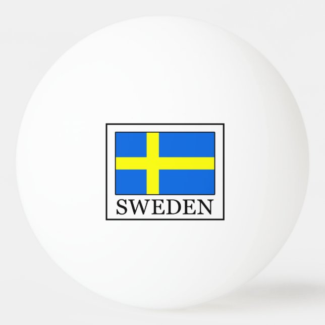 Sweden Ping-Pong Ball (Front)