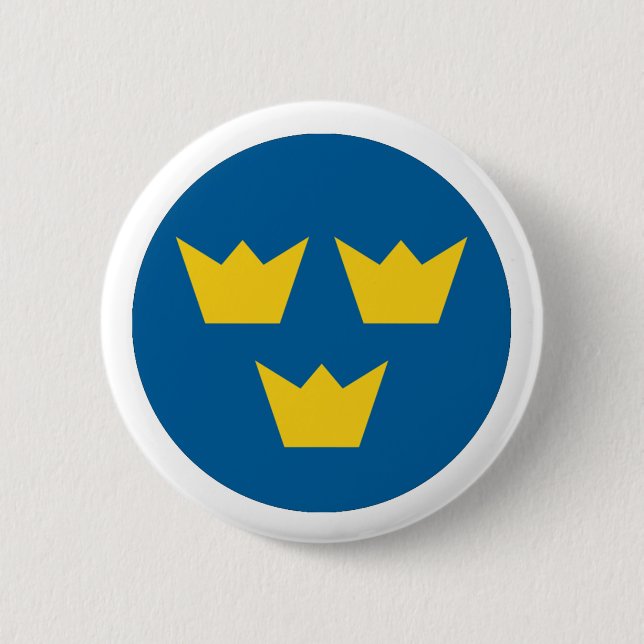 Sweden roundel button (Front)