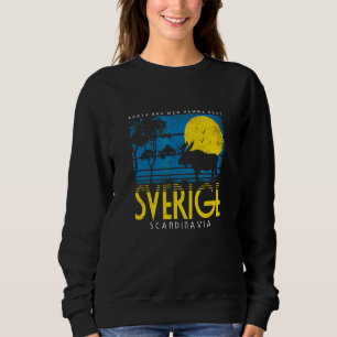 Sweden Scandinavia Swedish Midsommar Retro Sweden Sweatshirt
