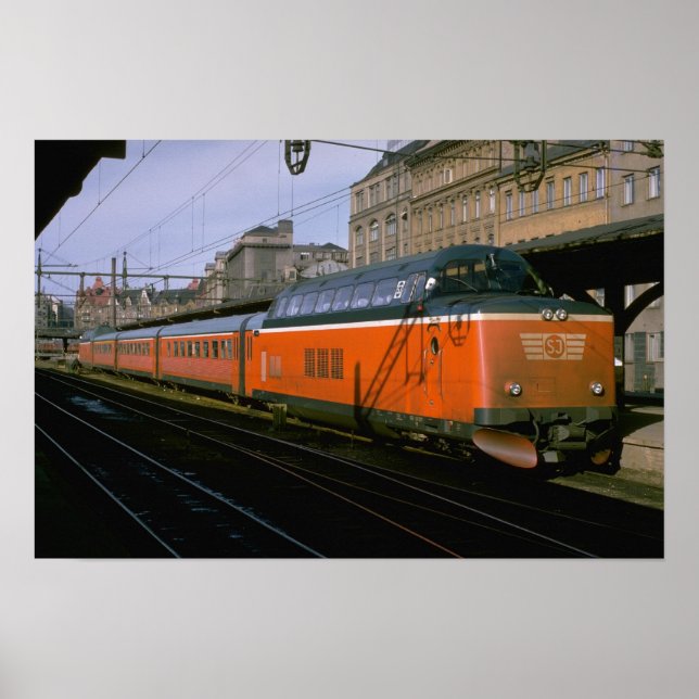 Sweden, SJ diesel push-pull trainset Poster (Front)