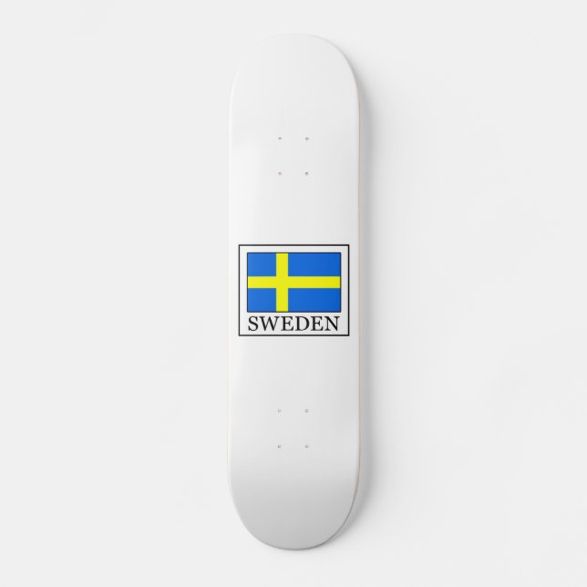 Sweden Skateboard Deck (Front)