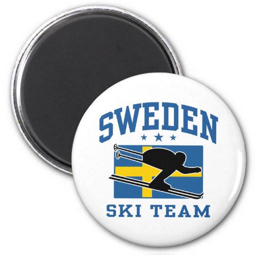 Sweden Ski Team Magnet