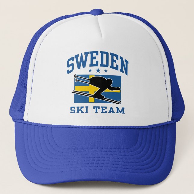 Sweden Ski Team Trucker Hat (Front)
