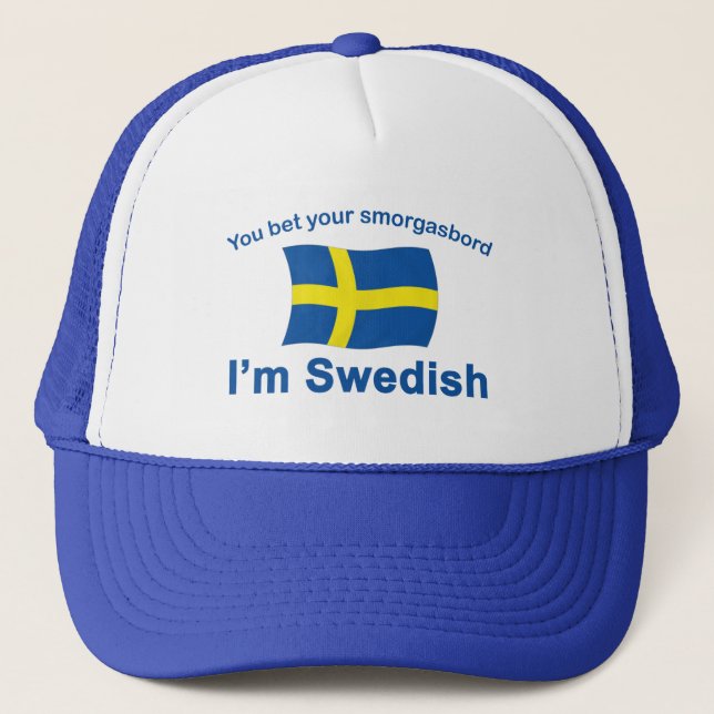 Sweden Smorgasbord 1 Trucker Hat (Front)