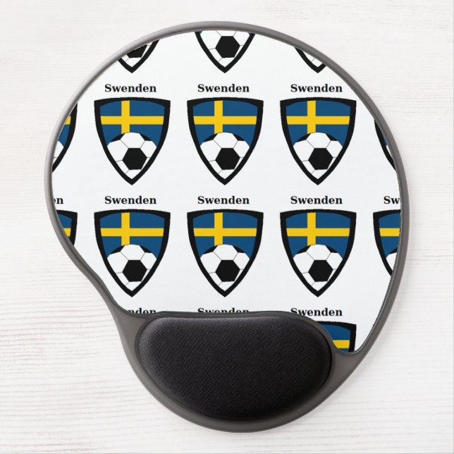 Sweden Soccer Gel Mouse Pad (Front)