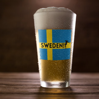 Sweden soccer glass