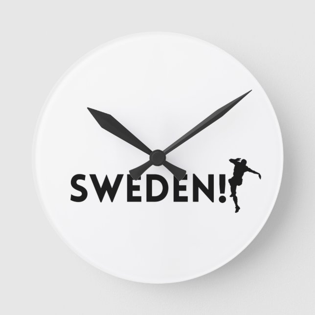 Sweden soccer  round clock (Front)