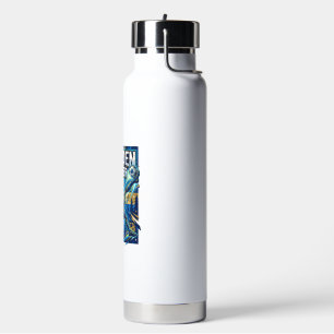 Sweden Soccer Skeleton Striker Nations Poster Styl Water Bottle
