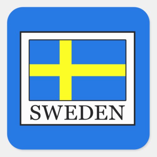 Sweden Square Sticker