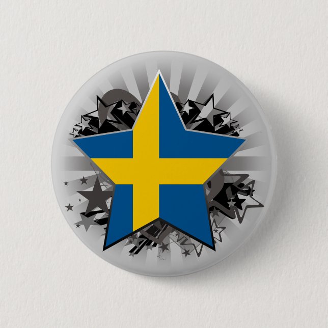 Sweden Star Button (Front)