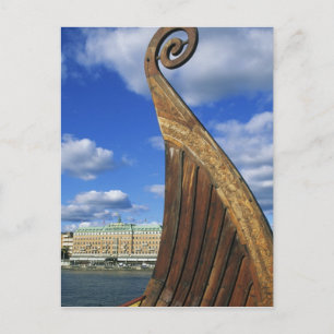 Sweden, Stockholm, harbor, from Gamla Stan, Postcard