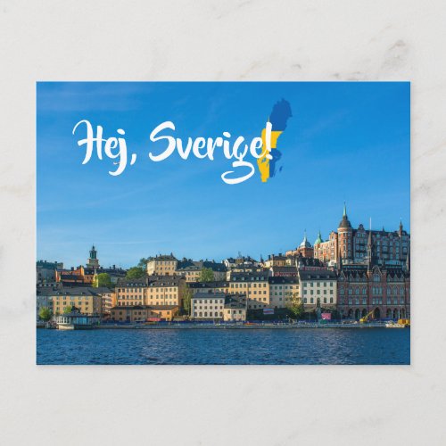 Sweden Stockholm Hej Sverige Postcrossing Postcard