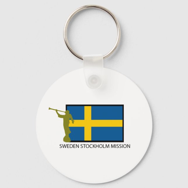 SWEDEN STOCKHOLM MISSION LDS CTR KEYCHAIN (Front)