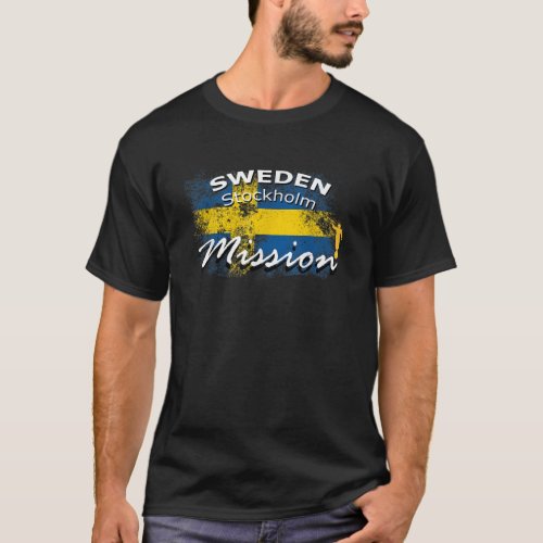 Sweden Stockholm Mormon LDS Mission Missionary Gif T_Shirt